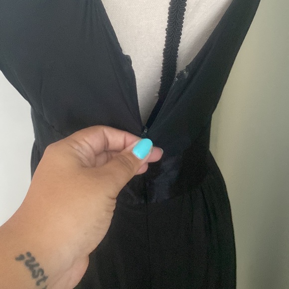 White House Black Market Black Lace Ruffle Dress - Picture 10 of 14